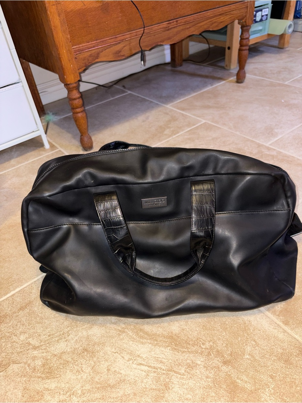 Jimmy Choo Black Men's Duffel Bag